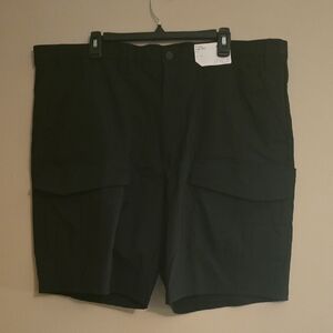 New STYLUS Men's Size 46 Big & Tall Black Cargo‎ Shorts